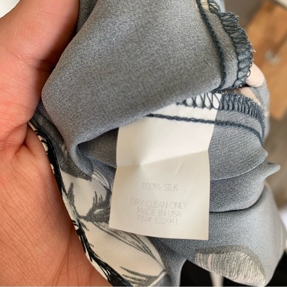 Amanda Uprichard Isla mini choker dress 100% silk blue floral size small - Picture 7 of 8